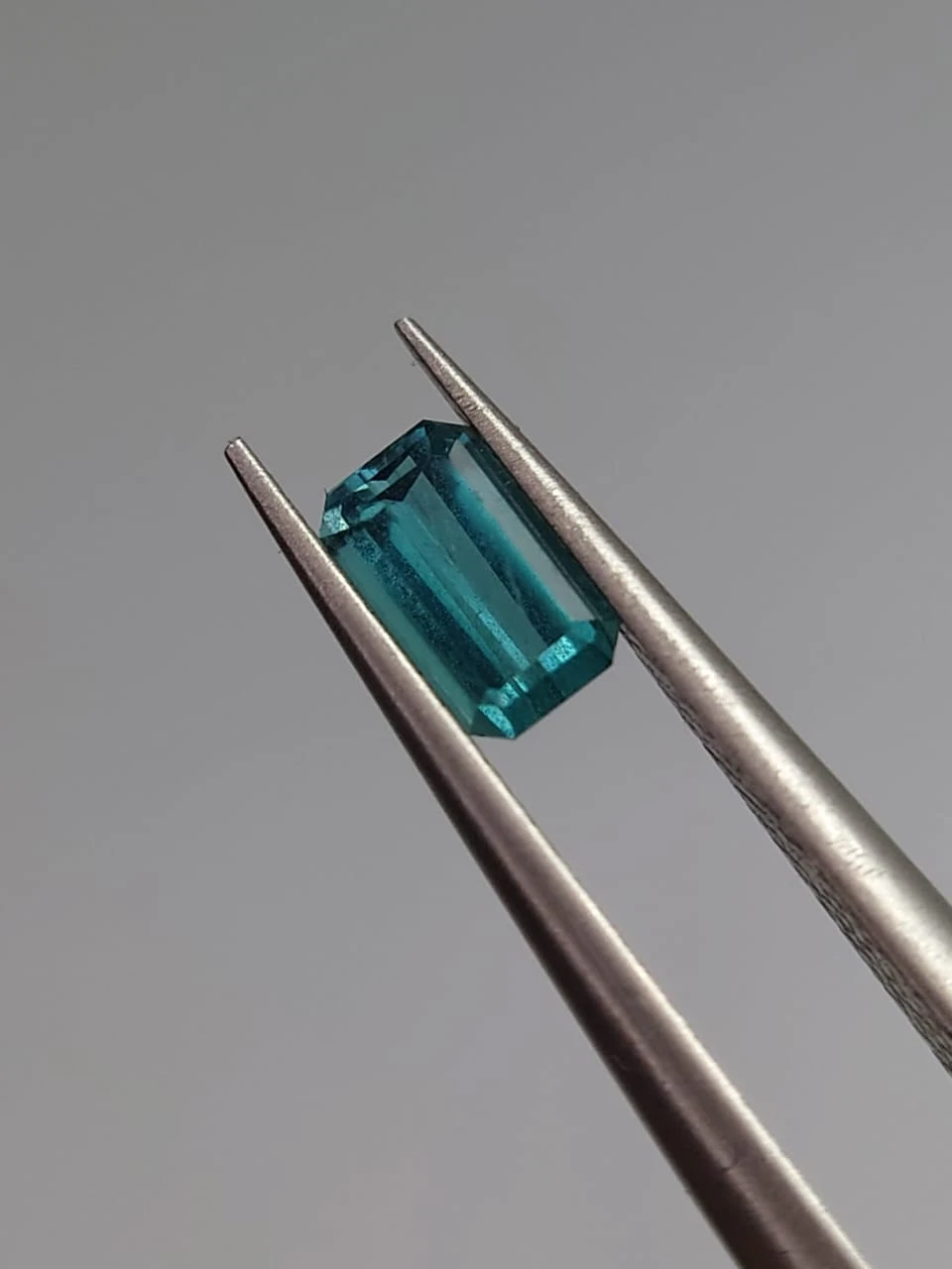 0.37ct Natural Blue Tourmaline Emerald Cut Loose Gemstone from Afghanistan — view 2